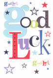 With a spirit as buoyant as a bouquet crafted just for a big moment, this boldly designed good luck card springs to life in a symphony of local Upminster color and warmth. The bright pastel-blue letters of 'Good Luck' weave harmoniously with accents of rich red, moss green, and deep purple, echoing the varied tones found among the blooms at Upminster's market stalls. Scattered stars-navy, lilac, and sunlit lime-dance across the white background, creating a sense of movement and open possibility, much like watching fireworks over Upminster Windmill on a clear night. The card's typography feels thoughtfully composed, with each letter holding an artist's energy, as if shaped from the same creative passion that inspires the town's most cherished bouquets. The flat, smooth finish of the cardstock hints at quality, its tactile presence adding to the emotional impact. Handed to someone about to start a new job, step onto a stage, or head off to university from Upminster, the card seems woven with the optimism and cheer that local florists deliver daily. It's a small object bursting with the genuine hope and belief that surround life's turning points in this welcoming Essex community.